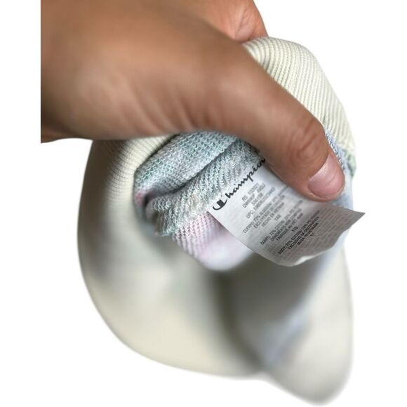 English Factory Striped Fringe Sweater Size M Cream Red Blue 4th of July Patriot - Picture 3 of 9